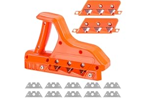 LgowithU Gipskartonplatten Schnellschneider,Gipskarton Kantenschneider,asenschneider Handhobel mit 10 Klingen,Kantenhobel Mit 45° Und 60° Balden Handwerkzeug Schneidwerkzeuge