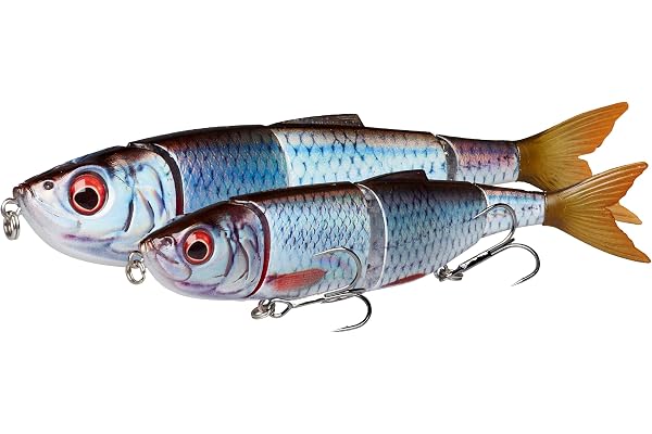 Savage Gear 4Play V2 Swim N Jerk - 3D-skannat sill-swimbait för predatorfiskare, realistisk action, Stop och Go-teknik, perfekt för gädda, abborre och mer