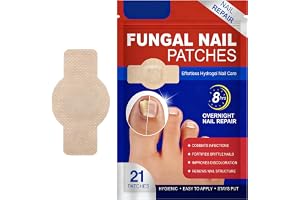 XRVRILE 21 stycken nagelsvampplåster med vattenbubblor dyna, fungerande nagellappar nagelsvamp, nagelsvampplåster för tånagelreparation, tåplåster för tåskydd och behandling fungi nagel