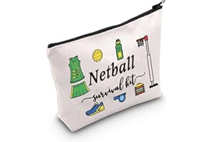 FUNYSO Netball Player Gift Netball Sports Gift Netball Survival kit Cosmetic Bag Netball Lover Gift (Netball Survival kit UK)