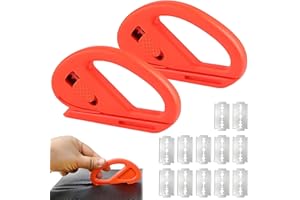 iTYOOS 2 Pezzi Taglia Carta con 12 Pcs Lamelle,Taglierina per Carta da Regalo, Taglia Carta Regalo, Gift Wrap Cutter, Gift Wrap Cutter per Natalizia, Vacanze Compleanni