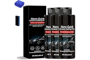 Nano-Quick Ceramic Coating Pro per automobili, 300 ml, Nano Quick Coat Restore-Coating, con tecnologia avanzata in ceramica per effetto vetro antipolvere e lucentezza duratura