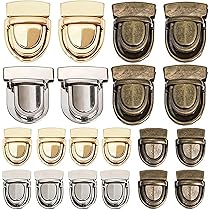 Set 6 Serrature Per Borse Fai-da-te - Chiusure Metallo Oro, Argento E Nero, Per Borse E Uncinetto - Foto 11