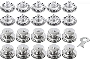 New Marine TENAX 10 Stück Oberteile. Groß + Stoffschrauben + Schlüssel