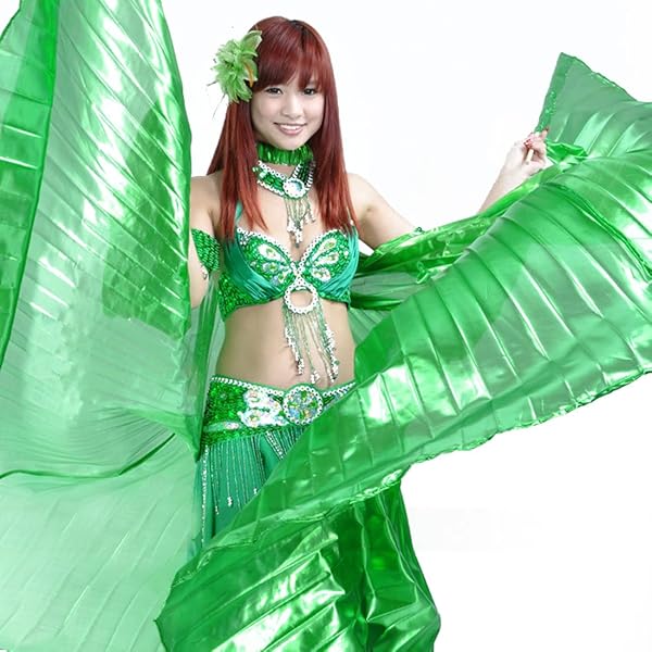 Isis-Flügel Für Orientalischen Tanz - 300cm Spannweite, Verstellbares Halsband Für Bauchtanz