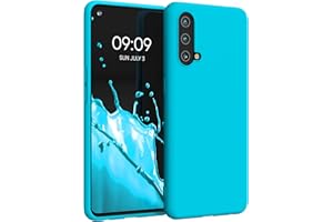 kwmobile Carcasa para OnePlus Nord CE 5G Funda - Ultrafina de TPU y Silicona con Bordes elevados anticaídas - Glaciar Cool