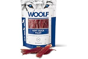 WOOLF Snacks Naturales Perros - Pechuga de Pato - Chuches Perros Sin Conservantes - Premios Saludables - Dog Treats - Altas Proteínas - Vitaminas B12 y Hierro - Refuerzo Inmunológico - 100g