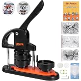 VEVOR 58mm Button Making Machine Badge Press with 100 Consumable Kits Magic Book and Circle Cutter Heavy Duty Plastic Badge M