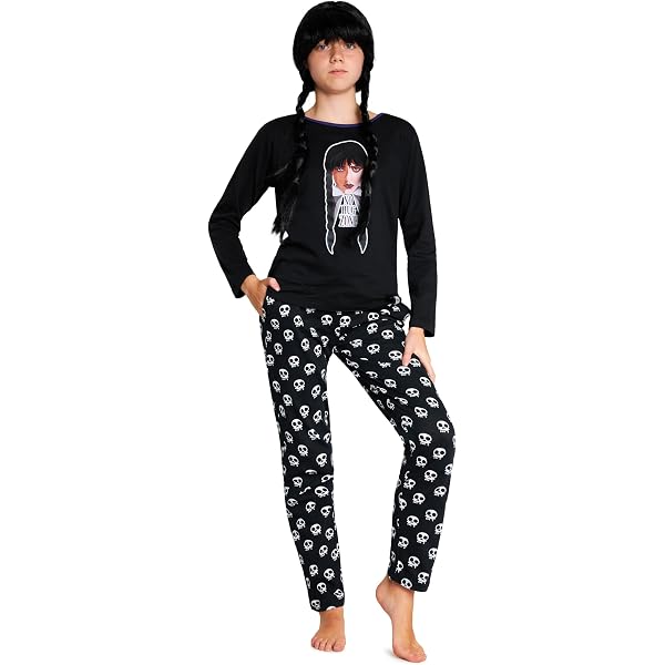 Sweat à Capuche Wednesday Addams Enfant - Ensemble 2 Pièces Pour Garçons Et Filles Série TV