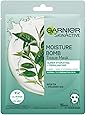 Garnier Moisture Bomb Tissue Mask, Green Tea Hydrating Tissue Face Sheet Mask Combination Skin 28 g