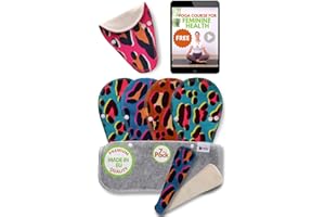 NATISSY Protege Slip STRING Lavable Bio Coton; Lot de 7 (S) Protège Slip Reutilisable TANGA FABRIQUÉE EN UE; Serviette Hygiénique Lavable sans PUL; pour pertes blanches NE CONVIENT PAS pour les Règles