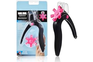 YATEICBC 2 Pièces Acrylique Coupe-Ongles Tip Cutter Gel Faux Faux Coupe-Ongles Réglable En Acier Inoxydable Ongles Cuticule Bord Trimmer Ongles Manucure Outils (Noir)