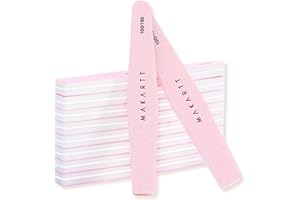 Makartt Nail Buffer Blocks - 10 PCS Professional Nail Files Double Sided Emery Board(100/180 Grit) Smoothing and Polishing Removes Ridges Instant High Gloss Shine, Easy to Use Manicure for Home Salon