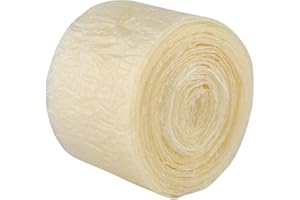 VIFERR Budello di Salsiccia 2 Strati Involucro per Salsicce Essiccato Commestibile Involucro Tubo di Salsiccia per Fatte in Casa Saporite 8m