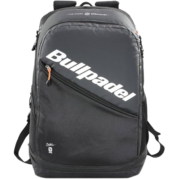 Sac à Dos Bullpadel Hack BPM 24001 - Noir/Rouge - 32x50x22 Cm - Compartiment Chaussures Ventilé - Pour Padel