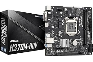 Asrock H370M-HDV Carte mère Intel H370 LGA 1151 (Emplacement H4) ATX One Size