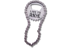 Boxer Gifts - Fahrradkette Flaschenöffner – Praktisches Fahrrad Geschenk für Radfahrer, Männer & Frauen - Lustiges Miniatur Fahrrad Rennrad Deko Gadget - Live to Ride - 12.5x5.5x1 cm