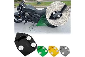 Lorababer Motercycle Motorbike Side Stand Kickstand Extension Enlarge Foot Plate Pad Compatible with K-awasaki VN650 VN 650 Vulcan S650 EN650 2015-2018 2016 2017 (Green)