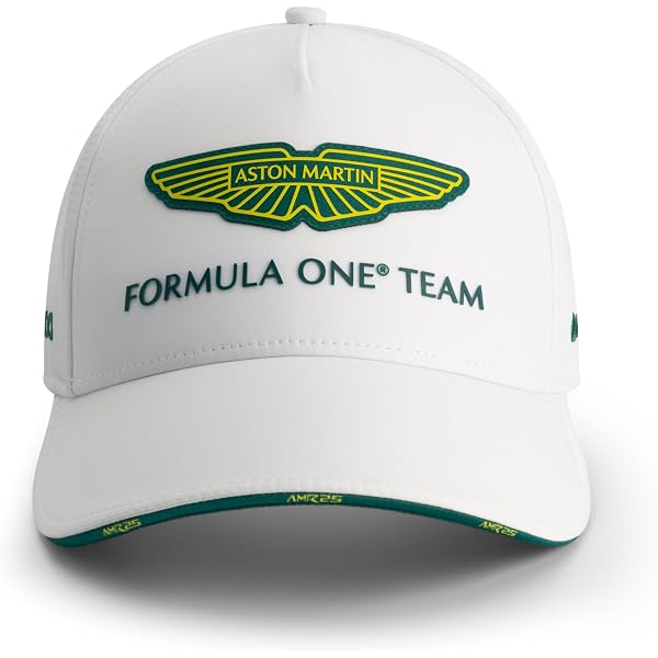 Gorra Técnica Aston Martin F1 - Con Logo AMR25 En Relieve O Bordado, Talla Única, 100% Poliéster