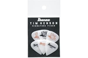 IBANEZ Tim Henson Signature Pick, Teardrop shape, 1.11mm, Polyacetal, Color: Pink and White