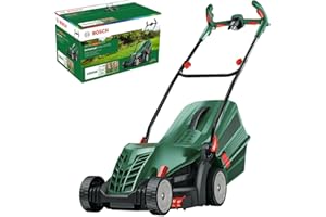Bosch Tagliaerba/Tosaerba a filo UniversalRotak 34-405 (motore da 1.300 W, larghezza di taglio: 34 cm, cesto raccoglierba da 40 l, indicato per tagliare prati e bordi in modo preciso e uniforme)