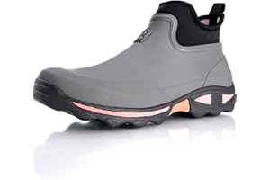 Rouchette Damskie kalosze krótkie, antypoślizgowe buty przeciwdeszczowe, buty ogrodowe, wodoszczelne, krótkie kozaki