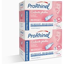 Embouts Jetables Pour Mouche-bébé PRORHINEL - Lot De 2x20 Embouts - Souples, Avec Filtre Intégré - Pour Lavage De Nez Dès La Naissance - Fabriqué En France