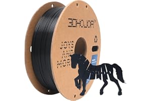 ‎3DHOJOR 3DHoJor PLA+ Filament 1.75mm, PLA Plus 3D Drucker Filament, Stärker und Belastbar 3D Druckmaterialien, Maßgenauigkeit +/-0,02mm, Kompatibel mit FDM-Drucker (Schwarz, 1KG/Spool, 2.2LBS)