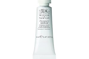 Winsor & Newton, Designers Gouache, Permanent White, 14 ml (Pack of 1)