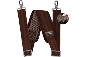 ZINZ Correa de Hombro de 79", Almohadilla de Cojín Fija Extragruesa y Cierres Dobles Correa de Repuesto Universal con Ganchos Giratorios de Metal (200 cm)