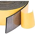 TYCA Neoprene Weather Stripping 2" W X 1/8" T, Self Adhesive Foam Rubber Seal Strip Tape, 16 Ft Length