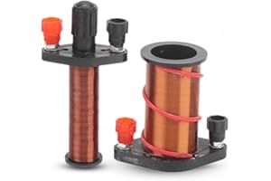 AGATIGE Elektromagnetische Spule Magnetspule lehren, Elektromagnetische Induktionsspule Lehrmittel, Demonstrations-Primär- und Sekundärspule für Physikunterricht Das Labor Unterrichtszubehör