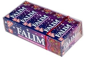 Falim Gomme à Mâcher Sans Sucre - Total 100 Pièces - Paquet de 5 x20 pièces - Dent Amicale Membre certifié de l'association Dental Friendly de l'université de Zurich (1996) (Fruits des Bois)