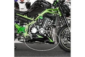 FAYEDENICY Motorrad Bellypan Belly Pan Motor Spoiler Verkleidung Abdeckung Karosserierahmen Kit Schutz für 2017 2018 2019 Z900 ZR900 Z ZR 900 17-19(Schwarz)