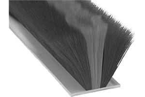 STORMGUARD Black 05SR750007MGR 7 m Garage Door Self-Adhesive Brush Pile Draught Seal, 7m