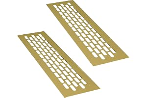 sossai® ventilationsgaller i aluminium - Alucratis (2 stycke) | Rektangulär - mått: 24,5 x 6 cm