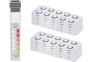 120 Testtabletten - je 60 x pH-Wert Phenol Red und 60 x DPD1 Chlor - inkl. 1 x Messkammer von POWERHAUS24