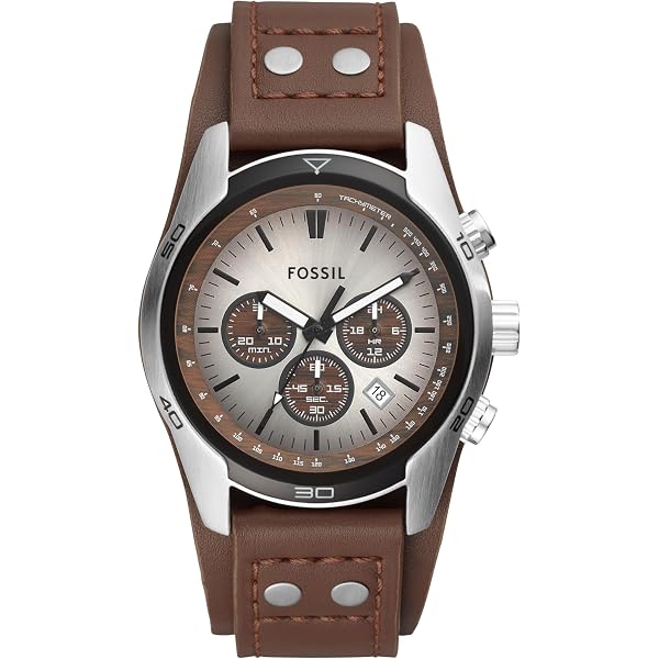 Bracelet De Remplacement En Cuir Marron Fossil JR1001 - Largeur 22mm, Boucle Ardillon, Neuf Avec étiquettes