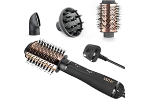 [3 in 1] WeChip Hair Dryer Brush, [Detachable] Hot Air Brush for Drying, volumising, straightening, Styling, [Negative Ion] Hot Air Styler Reduces frizz Antistatic,Suitable for All Hair Types