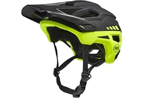 O'NEAL Casco Bici I Casco MTB Uomo Leggero con Grandi Fori di Ventilazione I Standard di Sicurezza EN1078 I Trailfinder Helmet Split V.20 I Caschetto Bici Uomo | Giallo Neon | Taglia L/XL