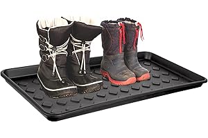 BigDean Schuhabtropfschale Schuhablage groß - Abtropfschale für Schuhe - 71,5 x 34,5 x 3 cm - Schuhmatte mit erhöhtem Rand - Schuh-Abtropfschale für Regen, Herbst & Winter - Made in EU