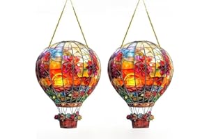 ASQzhuLIWing 2 pcs 2d riscaldato a monte sottore sole catturare a ciondolo a sospensione stile per decorare finestre e regali di Pasqua di Natale del cortile