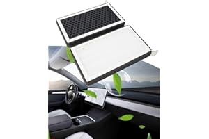 LALAIJDOU Activated Cabin Air Filter HEPA N98 for Model 3/y, Upgraded Air Filter with Activated Carbon Replacement Compatible with Tesla Model 3 and Model Y (2 pack)