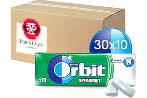 ‎PERE’S CANDY 23,99€ inkl. USt (57,12€/kg) Orbit SPEARMINT Kaugummi Zuckerfrei 30 x 10 Dragees von Pere's Candy Box mit Geschenk