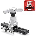 Wisscool Flaring Tool for 3/16"- 3/4" 45° Heavy Duty Eccentric Cone Type Flaring Tool for Copper Aluminum Pipes (Flaring Tool)