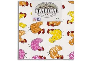 ITALICAE - strofinacci cucina MADE IN ITALY - canovaccio cucina fantasie varie 1PZ 60x40cm - Ultra assorbente perfetto come asciuga bicchieri o asciugapiatti da cucina