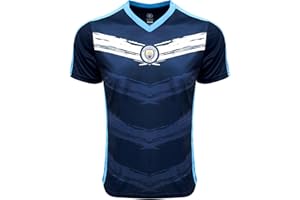 ICON SPORTS Men's Manchester City Performance Jersey, Licensed Short Sleeve M. City Shirt