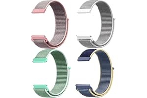 JSTHHTT 4 Pezzi Nylon Regolabile Sport Cinturini Orologio a Sgancio Rapido per Uomo e Donna