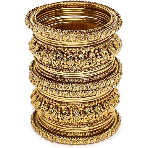 Shining Diva Fashion Latest Antique Set of 26 Stylish Traditional Bangle for Women