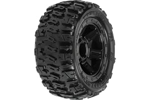 Pro-Line Racing PRO119411 1/16 Trencher M2 Fr/Rr 2.2" Tires Mounted 12mm Blk Desperado (2) Car, Multiple, M
